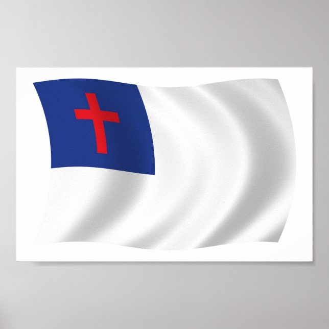 Christian Religion Flag Poster Print (Front)