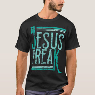 Christian Religious Bible Jesus Freak Distressed T-Shirt