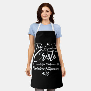 Christian Religious Bible Verse 4 13 Philippians Apron