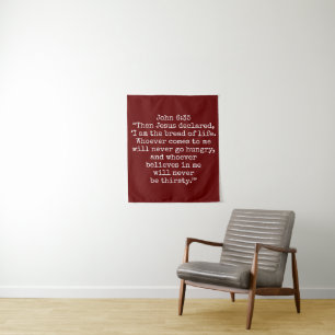 CHRISTIAN RELIGIOUS  BIBLE VERSE QUOTES  TAPESTRY