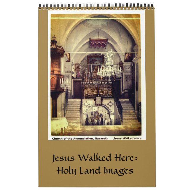 Christian Religious Holy Jesus Sites  Calendar (Cover)