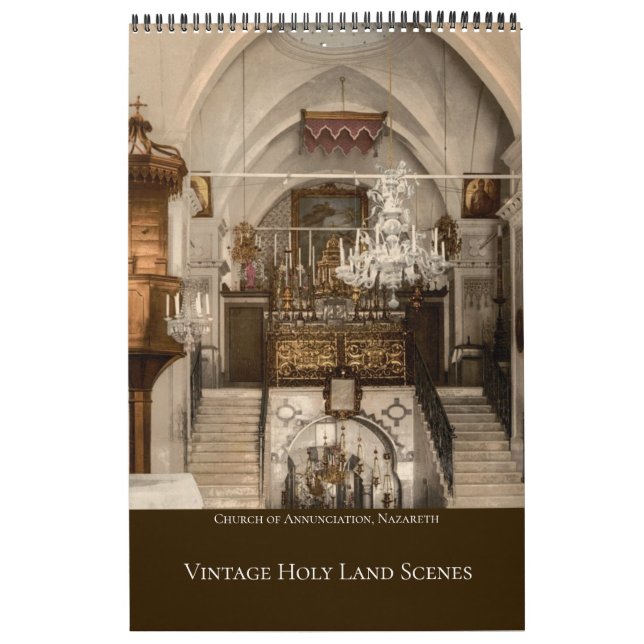 Christian Religious Holy Land Calendar (Cover)