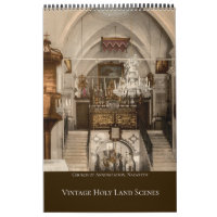 Christian Religious Holy Land Calendar