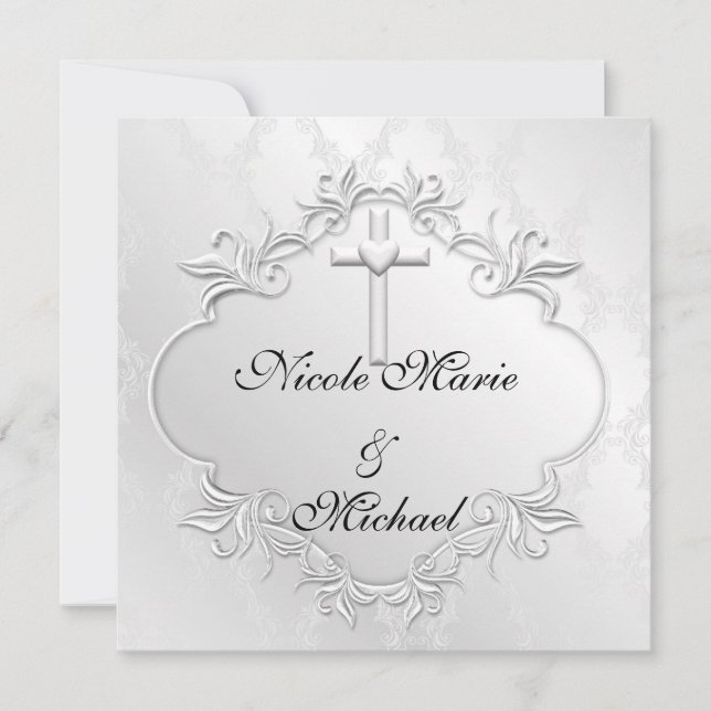 Christian Religious  Invitations Elegant Design (Front)