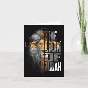 Christian Religious Jesus The Lion Of Judah Easter Card