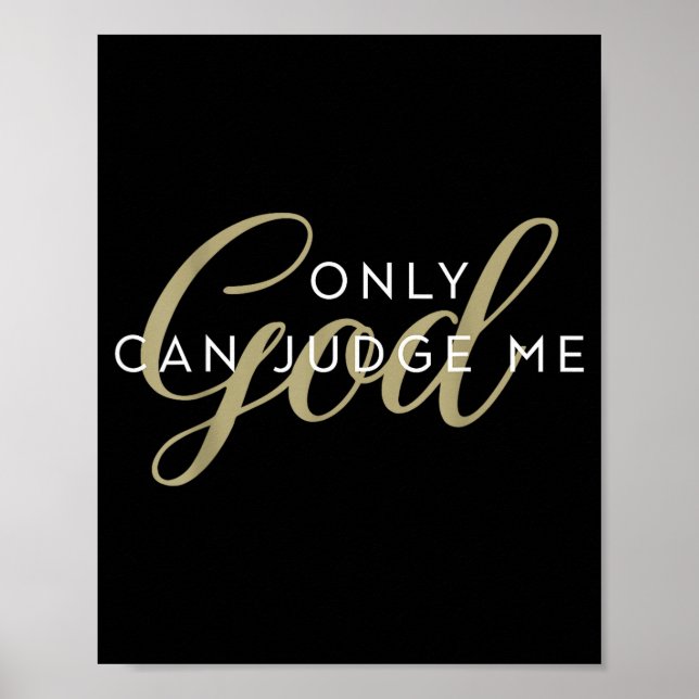 Christian Religious Men And Women Only God Can Jud Poster (Front)