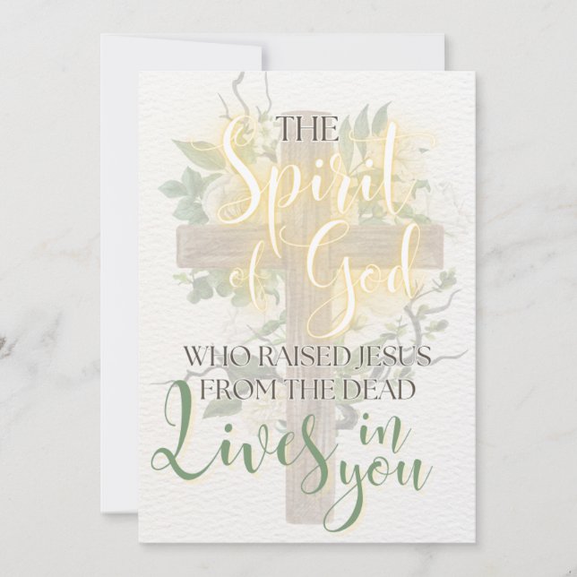 Christian Religious, Scripture Easter Card (Front)
