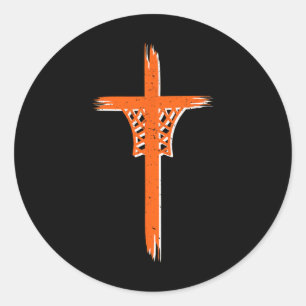 Christian Religious Sketll Players Christian Sketl Classic Round Sticker