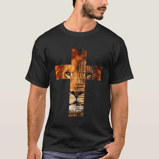 Christian Religious TShirt Jesus The Lion Of Judah (Front)