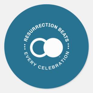 Christian Resurrection Forgiven Easter Insrational Classic Round Sticker