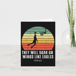 Christian Retro Bysketbyll Verse Men Boys Kids Rel Card