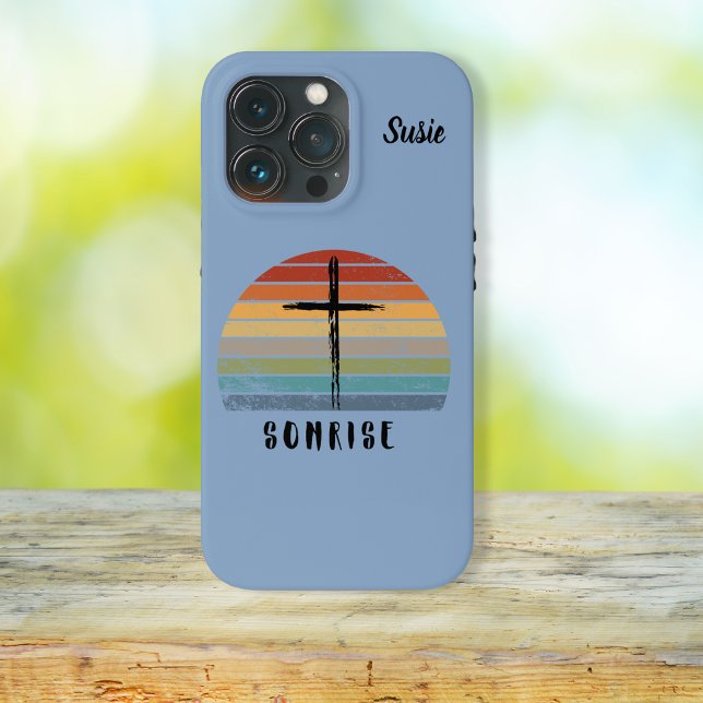 Christian Retro Sunrise Watercolo Cross  Case-Mate iPhone Case (Creator Uploaded)
