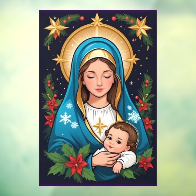 Christian Roman Catholic Virgin Mary Christmas (Sheet 3)