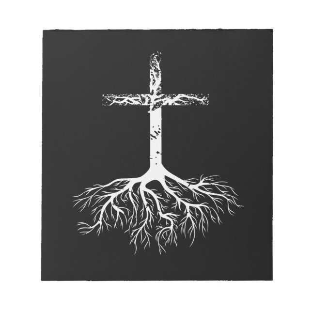Christian Root your Faith in Jesus Christ Root Tre Notepad (Front)