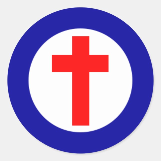 Christian Roundel Classic Round Sticker (Front)