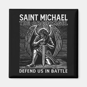Christian Saint Michael Catholic Saint Defend Us I Magnet