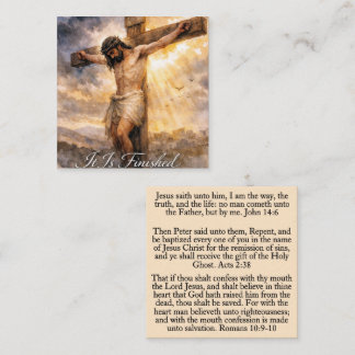Christian Salvation Tract Cards