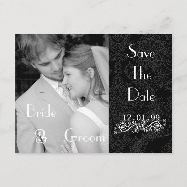 Christian Save The Date with Your Photos Announcement Postcard (Front)