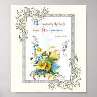 Christian Scripture And Pretty Flowers
