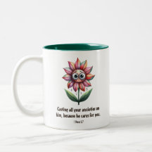 Christian Scripture Anxiety Cute Flower