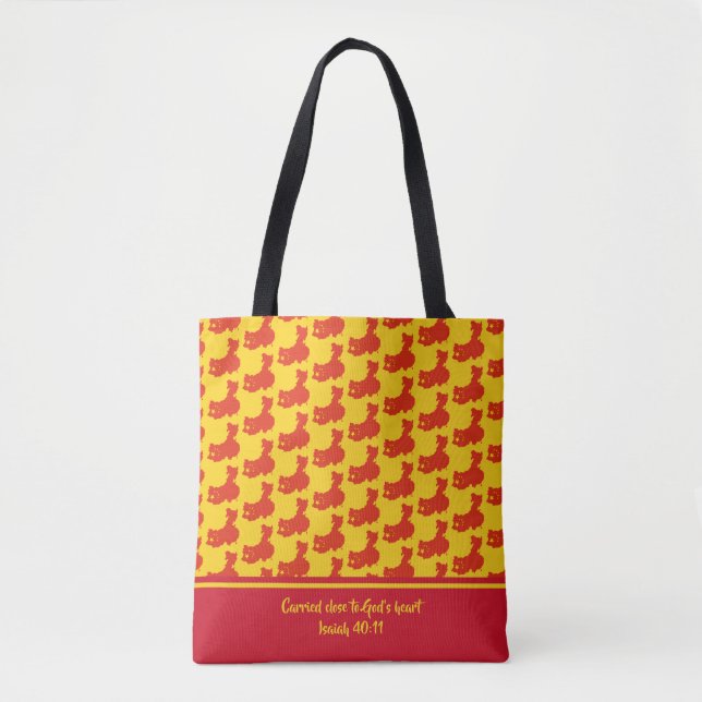 Christian Scripture CHINA FLAG Isaiah Tote Bag (Front)