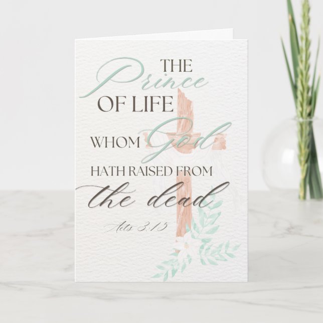 Christian Scripture Easter Card (Front)