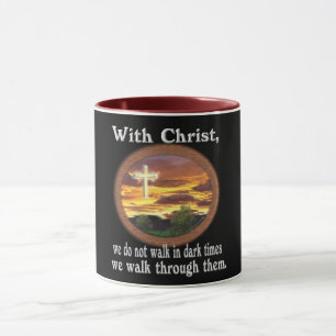 Christian scripture gift walking in troubled times mug