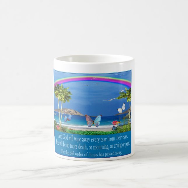 Christian Scripture gifts rainbow art Coffee Mug (Center)