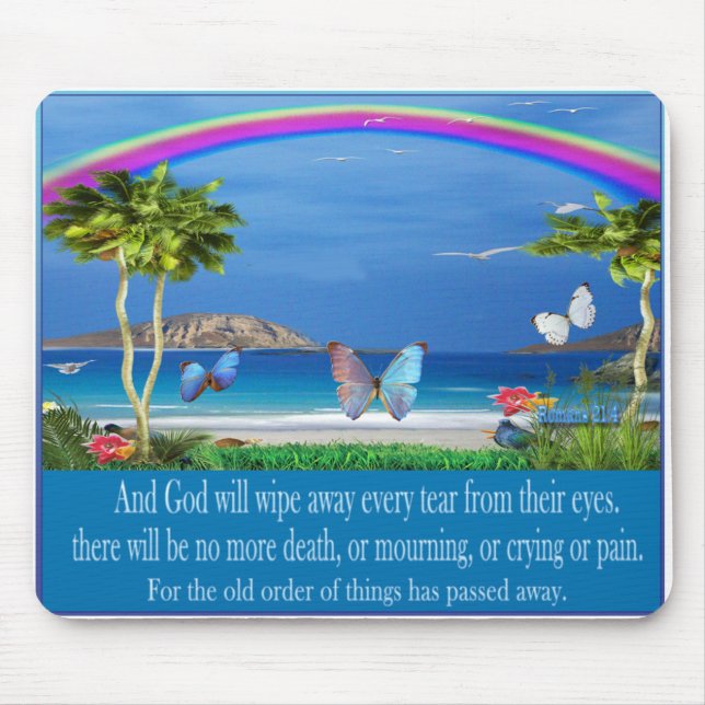 Christian Scripture Mouse Pad (Front)