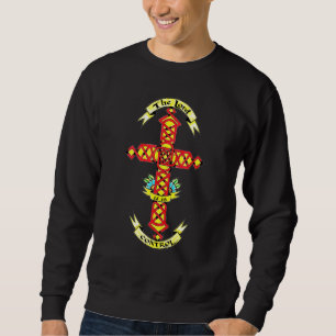 Christian  Scripture Praying Bible Lord Is In Cont Sweatshirt