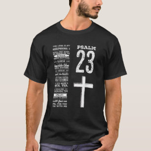 Christian Scripture Psalm 23 Youth Group Pastor Fa T-Shirt