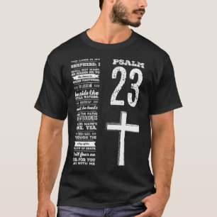 Christian Scripture Psalm 23 Youth Group Pastor Fa T-Shirt