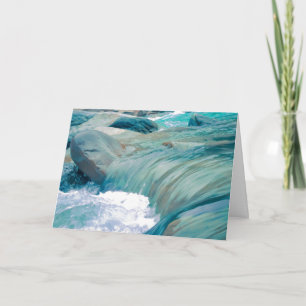Christian Scripture Sympathy Card Blue River Water