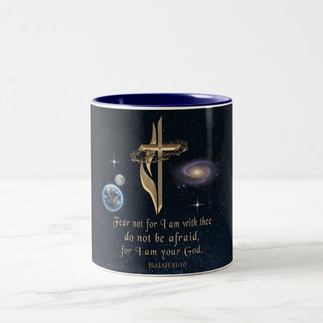 Christian Scripture Two-Tone Coffee Mug (Center)