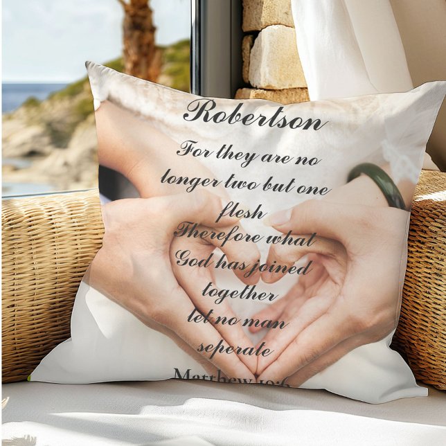 Christian Scripture Wedding Photo  Cushion (Creator Uploaded)