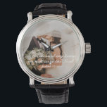 Christian Scripture Wedding Photo Watch<br><div class="desc">Christian Scripture Wedding Photo Watch.</div>