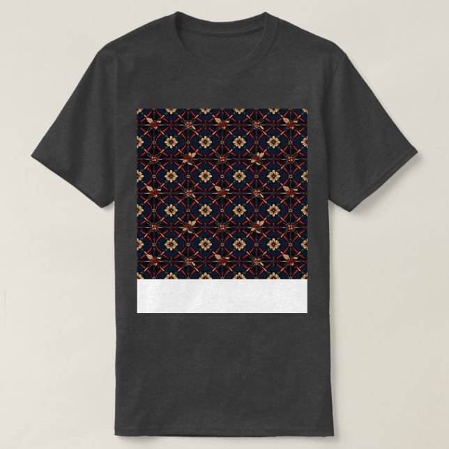 Christian Seamless Pattern Mosaic Religion Gospel  T-Shirt (Design Front)