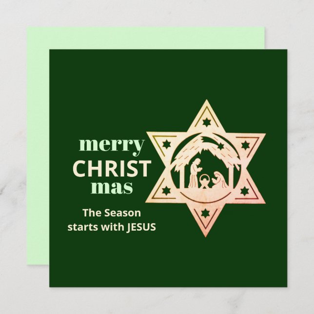 Christian Season Starts With CHRISTmas Card (Front/Back)