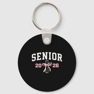 Christian Senior 2026 Cl Of 26 Coquette Girls Key Ring