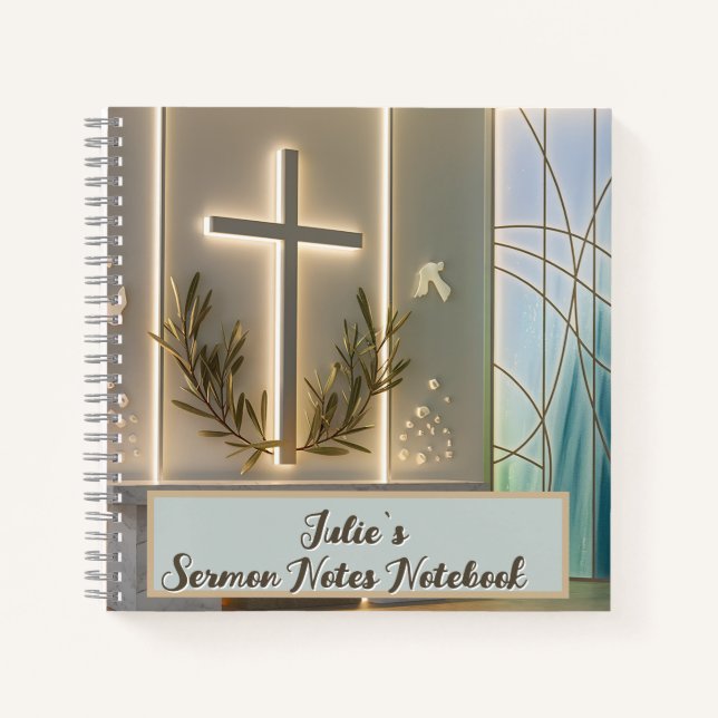 Christian sermon notes notebook (Front)
