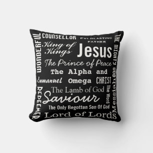 Christian Seventeen Names of Jesus Cushion