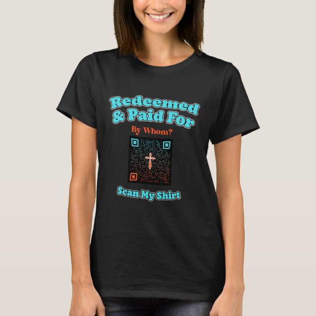 Christian Shirt with Gospel QR Code Design (Front)