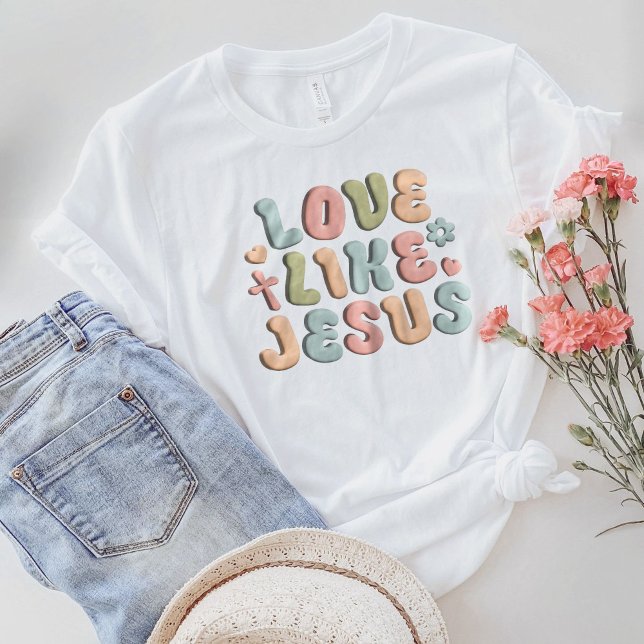 Christian Shirts,Christian Shirt,Love Like Jesus T-Shirt (Creator Uploaded)