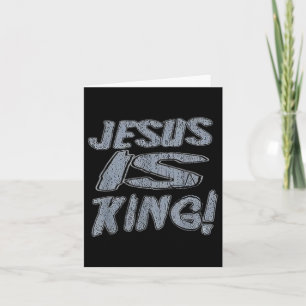 Christian Shirts For Men Jesus Is King God Faith Card