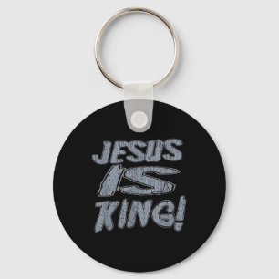 Christian Shirts For Men Jesus Is King God Faith Key Ring