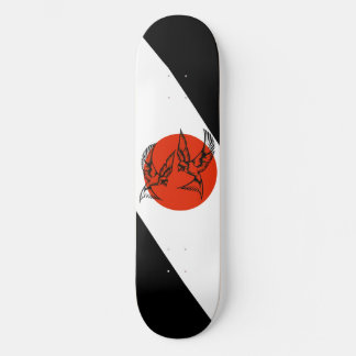 Christian Skateboard Swallows in sunset circle