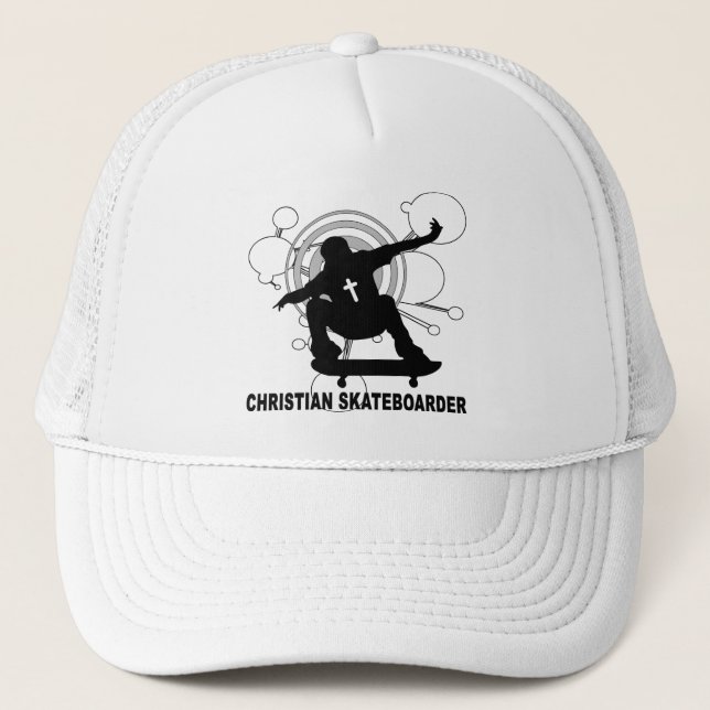 Christian Skateboarder Trucker Hat (Front)