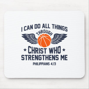 Christian Sketll Gifts I Can Do All Things Philipp Mouse Pad