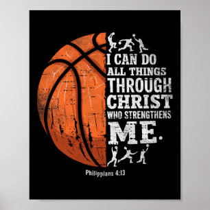 Christian Sketll I Can Do All Things Religious Fai Poster