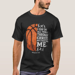 Christian Sketll I Can Do All Things Religious Fai T-Shirt